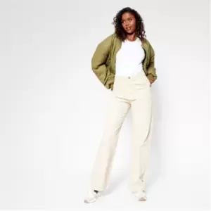 Image of I Saw It First Slouchy Wide Leg Seam Detail Jeans - Brown