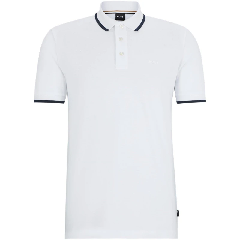 Image of Boss Mens HBB Parlay 190 Short-Sleeve Shirt Natural 101 male Large