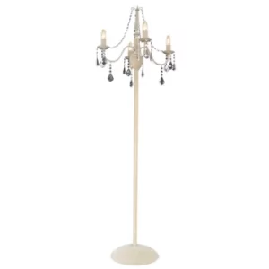 image of Ardini 4 Light Multi Arm Floor Lamp Beige