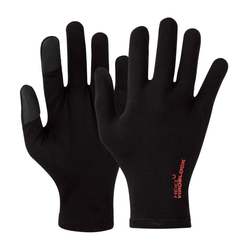Image of Premier HeiQ Viroblock Touch Gloves Black unisex