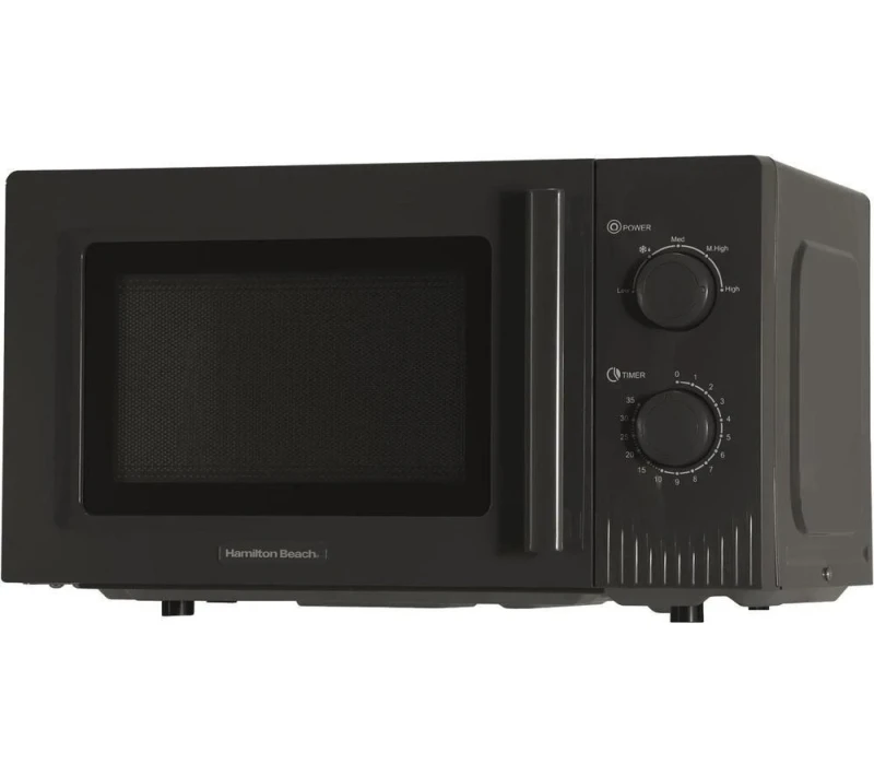 Image of HAMILTON BEACH Miami HBMX20CH Compact Solo Microwave - Charcoal, Silver/Grey 5060916373075