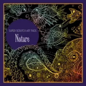 Image of super scratch art pads nature