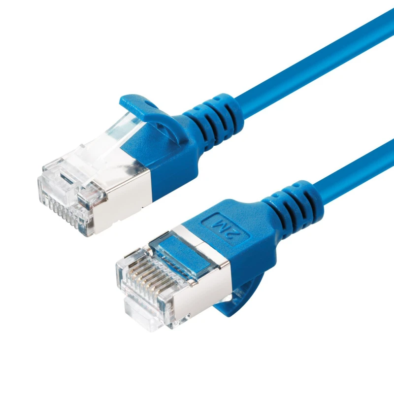 Image of Microconnect V-FTP6A0025B-SLIM networking cable Blue 0.25 m Cat6a U/FT