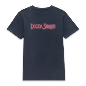 Image of Marvel Dr Strange Tri-Colour Logo Unisex T-Shirt - Navy Acid Wash - M