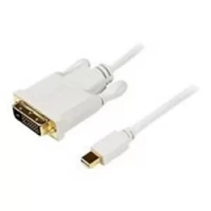 Image of StarTech 6 feet Mini DisplayPort to DVI Adapter Converter Cable Mini DisplayPort to DVI 1920x1200 White