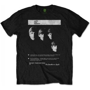 Image of The Beatles - With the Beatles 8 Track Mens Large T-Shirt - Black