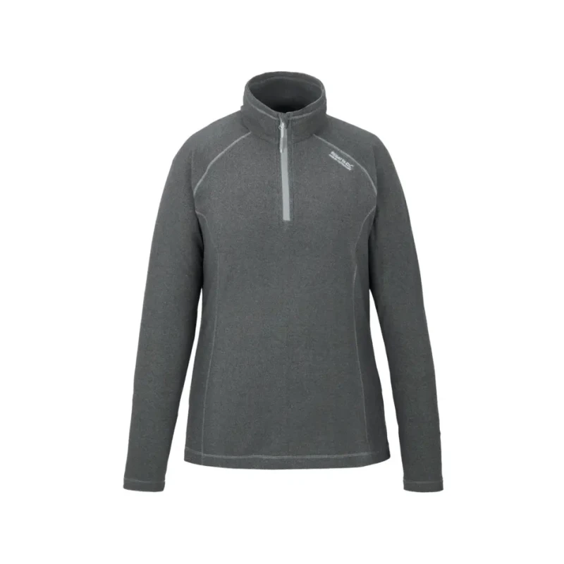 Image of Regatta Womens/Ladies Montes Half Zip Lightweight Microfleece Top UK Size 12 - Chest 36' (92cm) Dark Light Steel RWA240-4G2-12