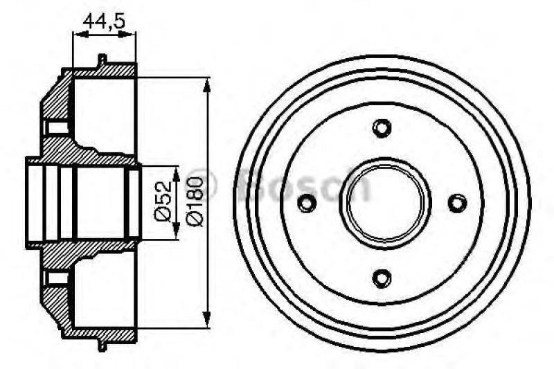 Image of Brake drum Bosch 0 986 477 070