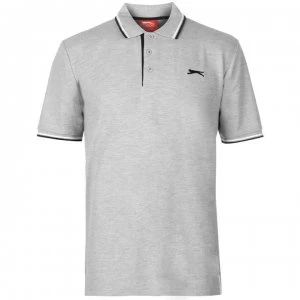 Slazenger Tipped Polo Shirt Mens - Grey Marl