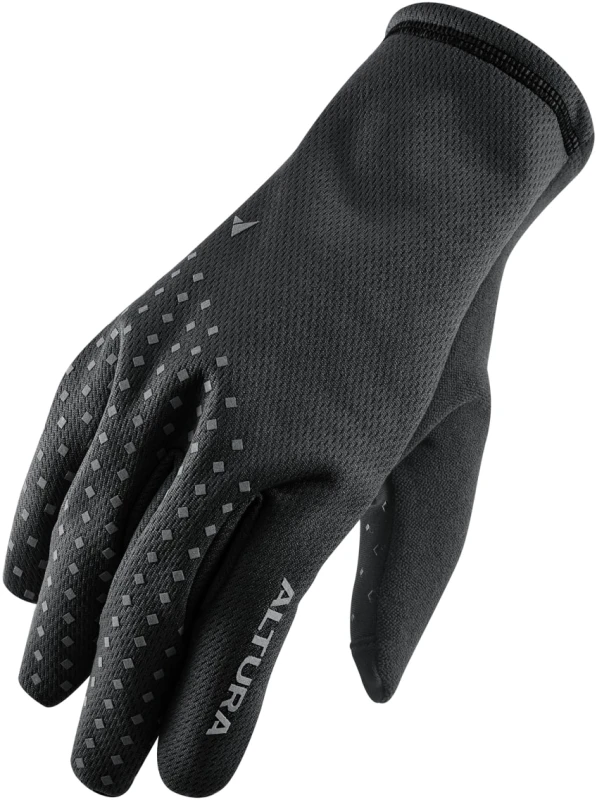 Image of Altura Nightvision Unisex Windproof Fleece Cycling Gloves M BLACK - Cycles UK