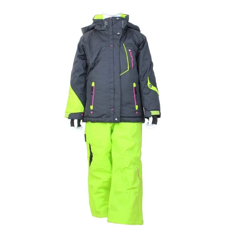 Image of Peak Mountain Girl's ski suit Peak Mountain Gamic Noir Female 10 ans GAMIC/KS/NOIR-ANIS