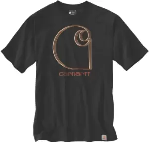 Image of Carhartt C Graphic T-Shirt, black, Size 2XL, black, Size 2XL