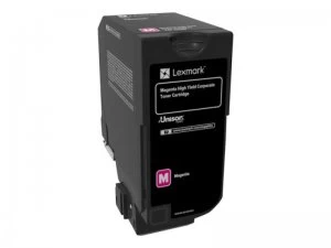 image of Lexmark 74C0H30 Magenta Laser Toner Ink Cartridge