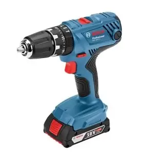 image of Bosch Professional 2.5Ah Li-Ion Cordless Brushless Combi Drill Gsb 18V-21 - 2 Batteries Included Blue