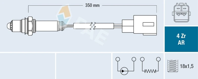 Image of FAE Lambda sensor FAE 75659