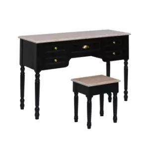 image of Charles Bentley Loxley Dresser Set Black