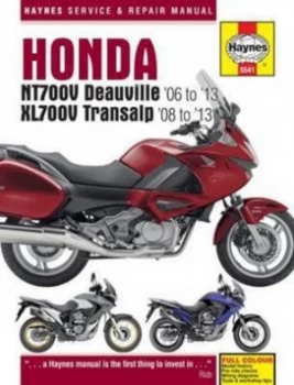 Image of Honda Ntv700v Deauvile and Xl700v Transalp Service and Repair Manual by Matthew Coombs Hardback