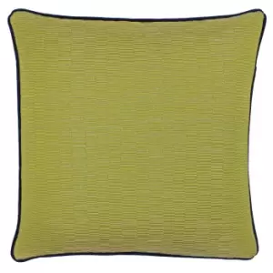 image of Riva Paoletti Putney Cushion Cover (45x45cm) (Citrine/Navy)