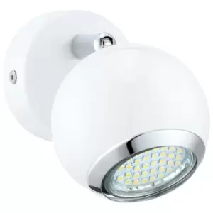 image of Bimeda - 1 Light Spotlight Chrome, White, GU10 - Eglo