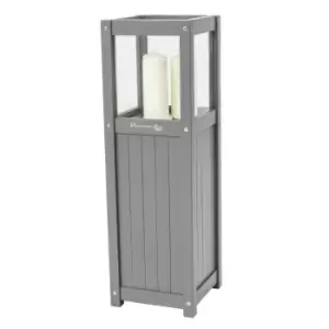 Image of Florenity Grigio Candle Lamp - Grey