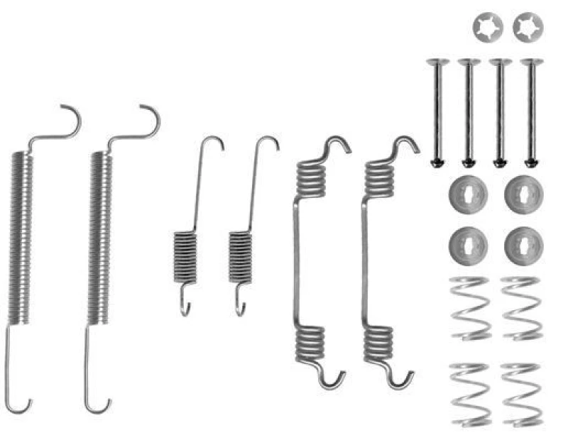 Image of HELLA Brake shoe fitting kit HELLA 8DZ 355 200-461