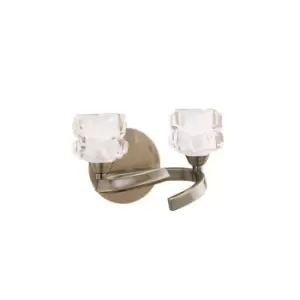 Image of Ice Wall Lamp 2 Light G9 Antique Brass