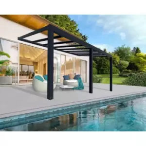 Image of Palram - Canopia Canopia by Palram Stockholm Patio Cover 3.4 X 5.9 Clear - Grey
