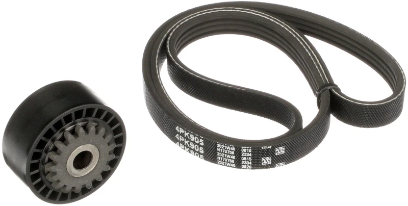 Image of GATES K014PK905 V-ribbed belt set FleetRunner Micro-V Stretch Fit RENAULT: CLIO 2, Kangoo I V-Ribbed Belt Set (542)