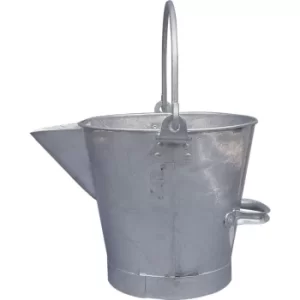 Image of 10LTR Galvanised 'V' Lipped Tar Bucket (3 Gallon)