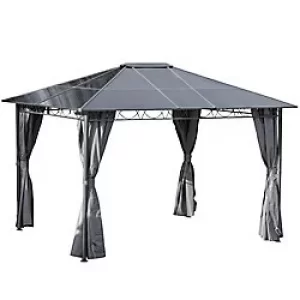 image of OutSunny Gazebo 84C-212V01 Grey 2700 x 3600 x 3000 mm