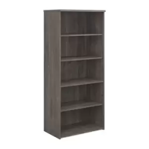 image of Universal bookcase 1790mm high with 4 shelves - grey oak