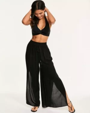 Image of Malibu Wide Leg Side Split Beach Trouser