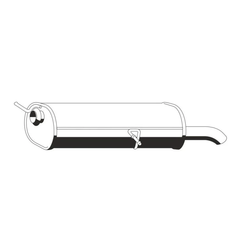 Image of ERNST 505116 Rear silencer End Silencer (3437)