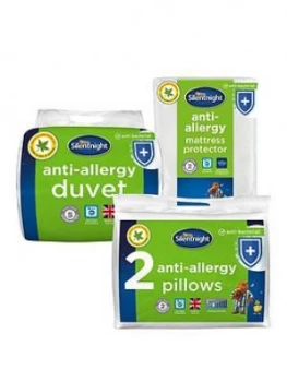 Image of Silentnight Anti-Allergy Single Bedding Bundle
