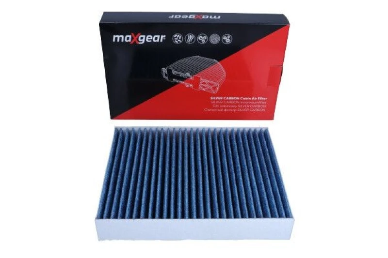 Image of MAXGEAR 26-1793 Pollen filter SILVER CARBON with anti-allergic effect Filter,interior air (424)