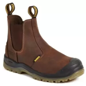 Image of DEWALT Mens Leather Safety Boots (10 UK) (Brown) - Brown
