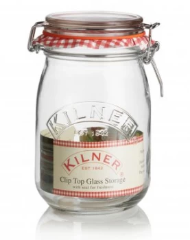 image of Kilner Preserve 1L Clip Top Round Jar