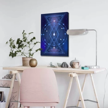 Image of 4570ABSC - 022 Multicolor Decorative Canvas Painting