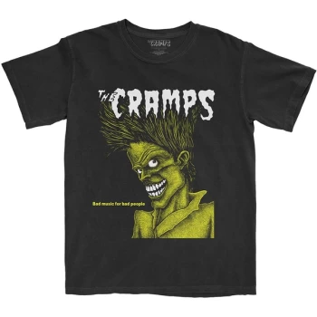 Image of The Cramps - Bad Music Unisex Large T-Shirt - Black