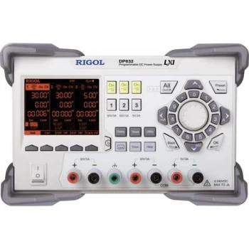 Image of Rigol DP832 Bench PSU (adjustable voltage) 0 - 30 V DC 0 - 3 A 195 W No. of outputs 3 x