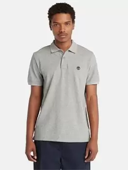 image of Timberland Millers River Pique Polo - Grey, Size L, Men