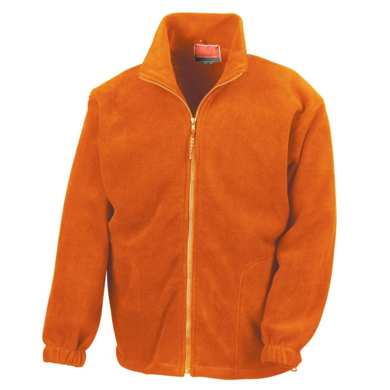 Image of Result Result Men Polartherm Fleece Jacket in Orange Size: X-Small Orange XS Male 5063527289964