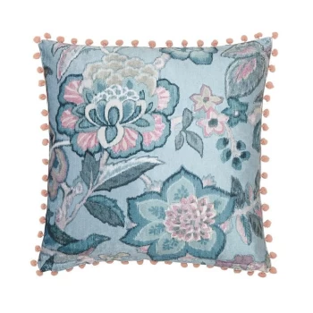 Image of Sanderson Kasuri Cushion - MULTICOLOURED
