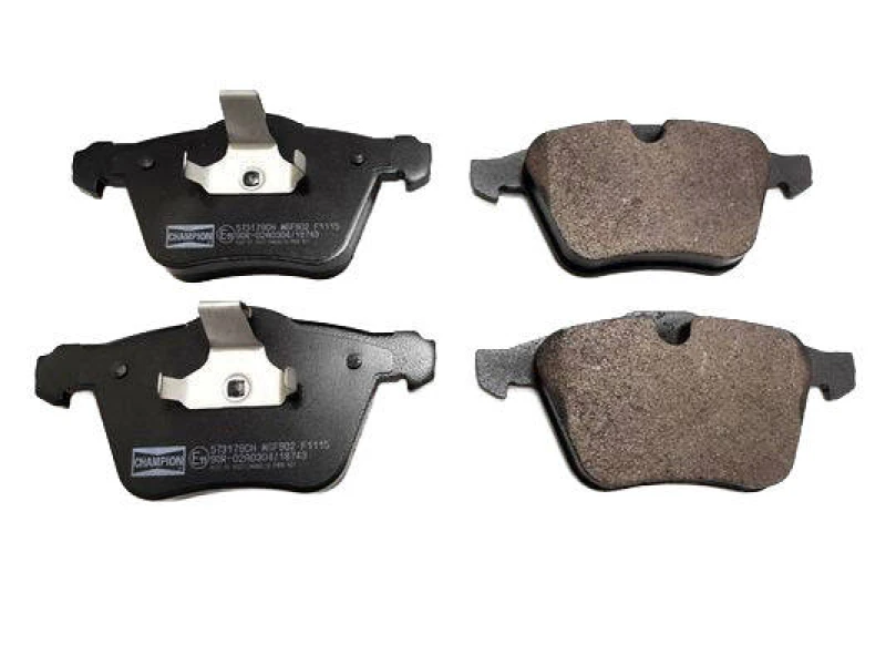 Image of CHAMPION 573179CH Brake pad set not prepared for wear warning indicator Brake Pad Set,disc brake (402)