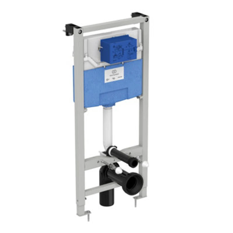 Image of Ideal Standard Prosys Chrome Concealed Wall-Mounted Water-Saving Toilet Frame & Concealed Cistern (H)135Cm