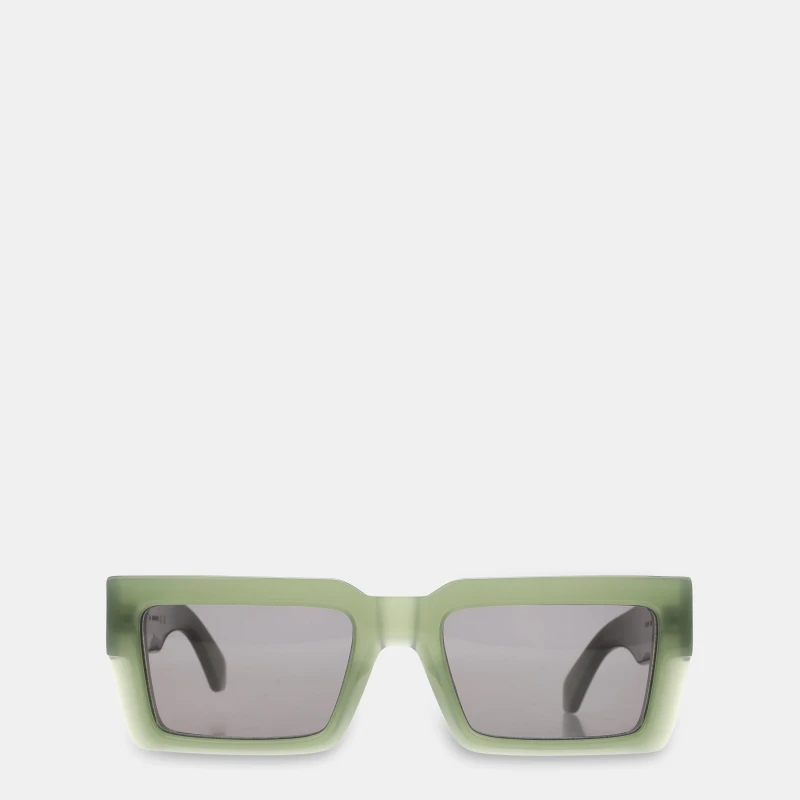 Image of Off White Moberly Square Sunglasses Olive Green unisex One Size