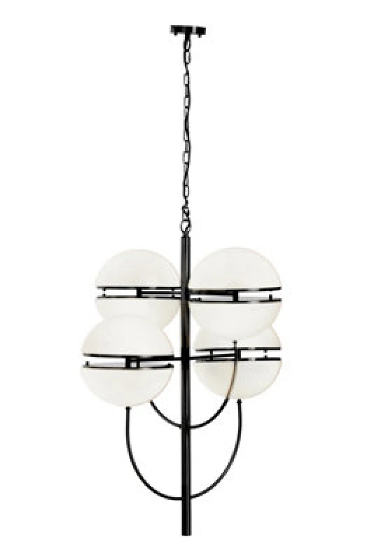 Image of Orsina Four Ball Black Pendant Light