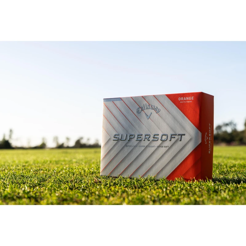 Image of Callaway Supersoft Matte Golf Ball Pack - Orange Orange One Size