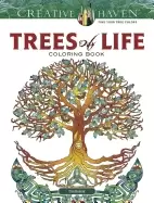 image of creative haven trees of life coloring book