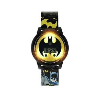 image of Warner Brothers Batman Kid's Spinning Dial Strap Watch